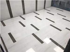 New Ariston White Sivec White Marble Floor Tiles