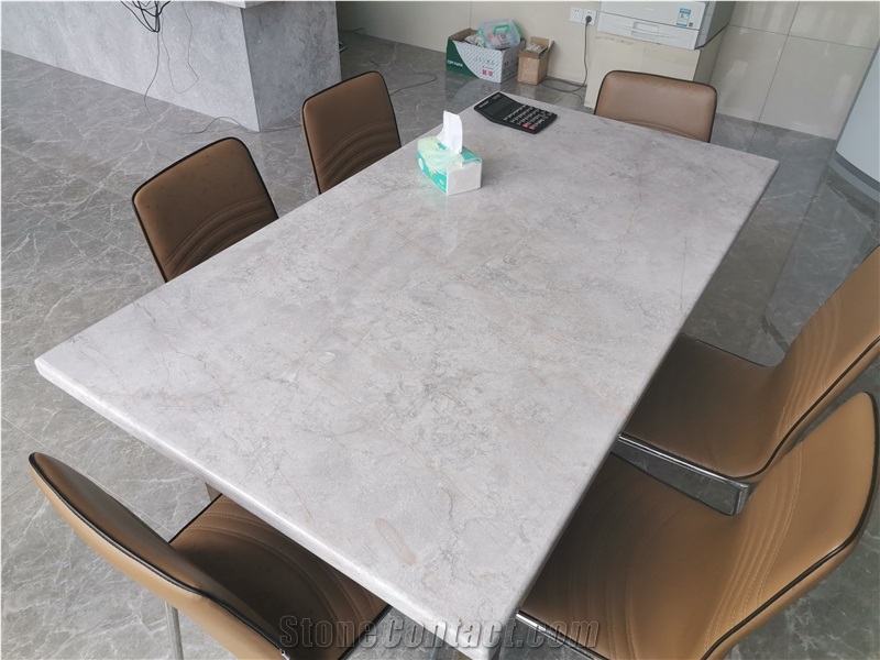 New Castle Grey Marble Table Tops,Dinner Table Top