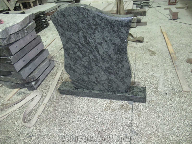 Olive Green Granite Cemetery Headstone Price