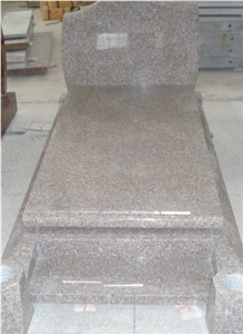 Pink Granite for Upright Headstone Gravestones