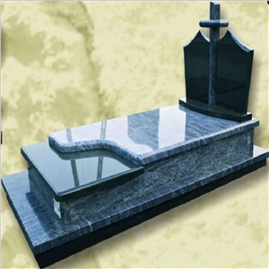 Poland Style Absolute Black Granite Monuments