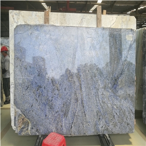 Polished Azul Bahia Granite for Countertops