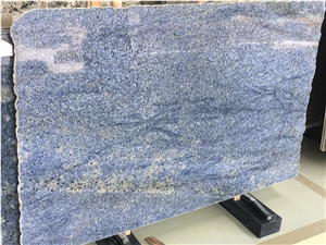 Polished Azul Bahia Granite Slab