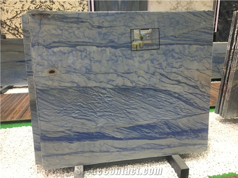Polished Blue Macauba Quartzite Slabs