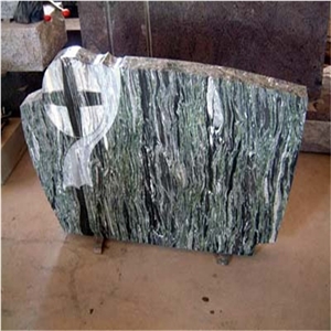 Polished Green Granite Tombstones/Gravestones