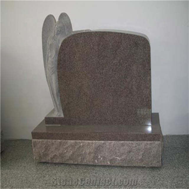 Polished Grey Granite for Rectangle Headstones