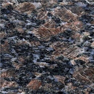 Polished New Sapphire Brown Granite Countertops