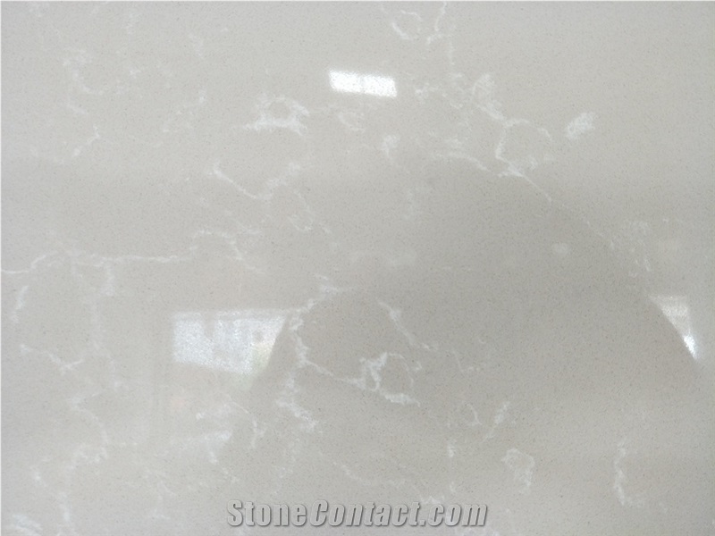 Polished Royal Cream Quartz Stone Slabs Ms6805