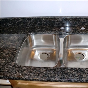 Polished Saphire Blue Granite for Countertop with Sink