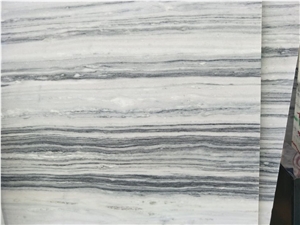 Polished Snow Wood Vein Grain Marble Slabs&Tiles