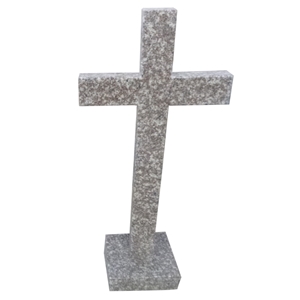 Purple Pearl Granite Cross Headstones