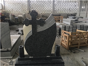 Romania Granite Cross Memorial Tombstone
