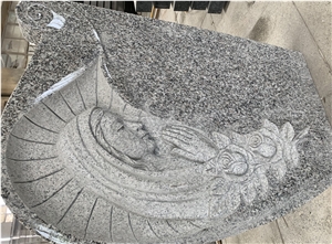Seasame Granite for Weeping Angel Gravestones