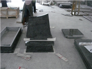 Stylish Design Customized Black Tombstone