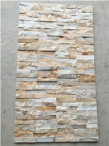 Yellow Culture Stone Wall Panel Exterior