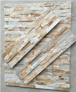 Yellow Culture Stone Wall Panel Exterior