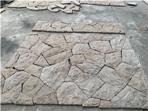 Yellow Flagstone Irregular Granite for Wall Stone