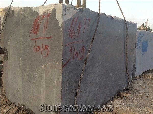 Grey Pietra Marble Block Iran, Gfrey Marble Rough Blocks