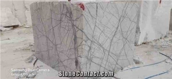 There is Top Quality White Spider Marble Blocks
