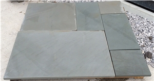 Kandla Grey Smooth Sandstone Sawn Cut Slabs