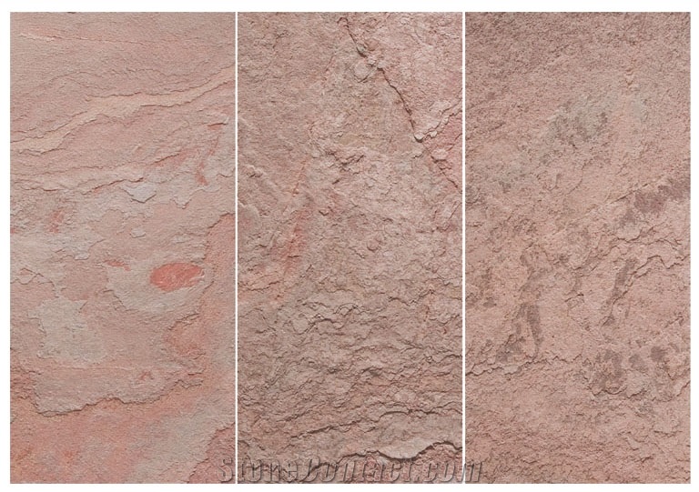 Terra Red Slate Stone Flexible Thin Veneer Sheets