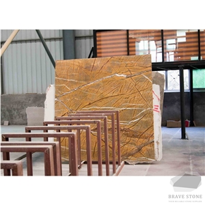 Rainforest Gold Marble Tiles and Slabs