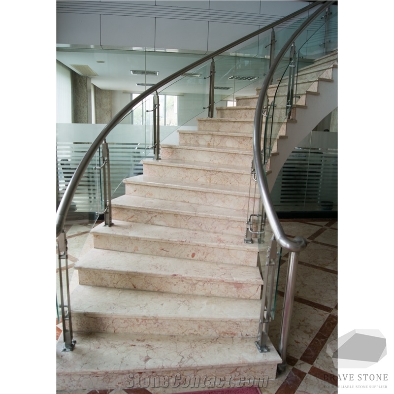 Rosalia Light Marble Stair & Riser