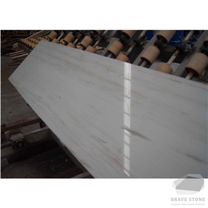 White Bianco Dolomite Marble Ties and Slabs