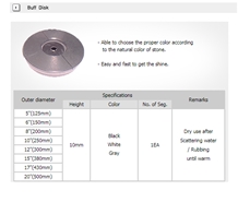 Buff Polisher Disc for Slabs Polishing and Shining