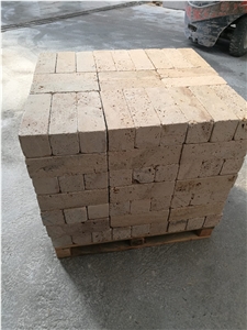 Classic Travertine Tumbled Bricks Landscaping Wall Products