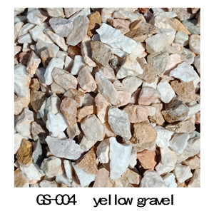 Yellow Color Pebble Gravel Stone Gs-004