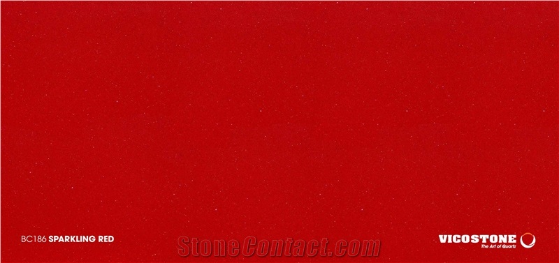 Sparkling Red Quartz Vicostone Bc186