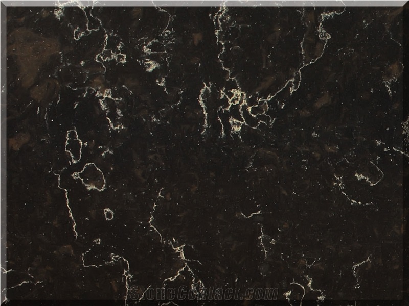 Vicostone Bq8812 Java Noir Quartz Countertop from Viet Nam