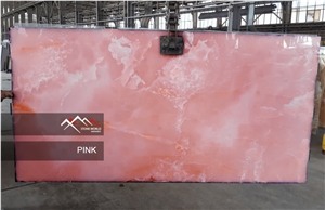 Pink Onyx Slab, Tile