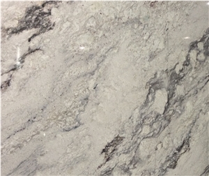 Glacier White Cement Ash Quartz Slabs