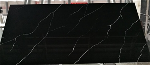 Marble Looks Black Quartz Calacatta Slabs