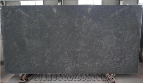 New Dark Grey Stone Quartz Slabs