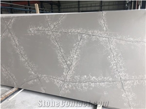 Polished Grey Carrara Quartz Stone