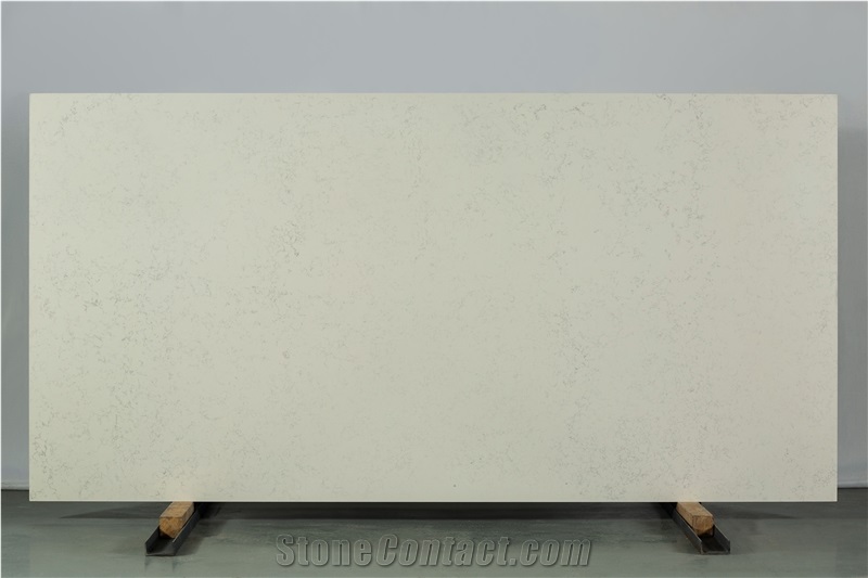 White Large Patterned Quartz Surfaces