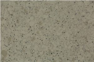 Zd-8487 Grey Small Pattern Quartz Stone Slab