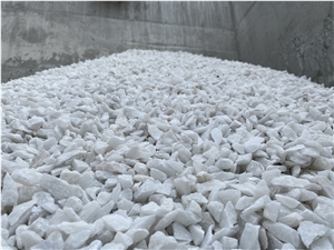 White Marble Chips, Crushed Stone