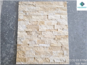 Yellow Marble Wall Panel Ledge Stone for Wall Decoration