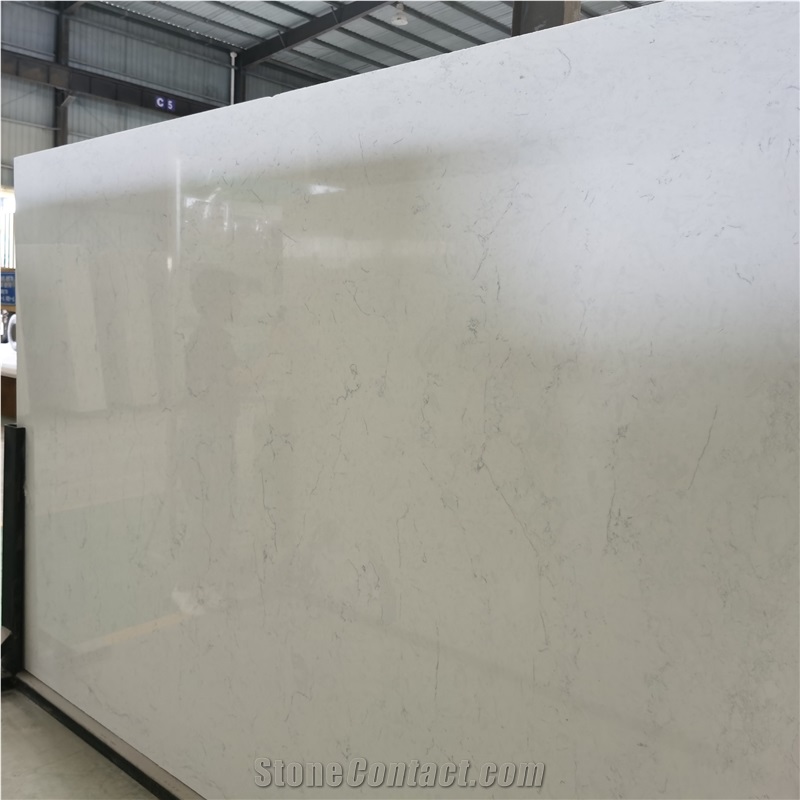 Artificial Carrara White Stone Slab Solid Surface