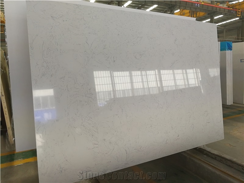 Artificial Italy Carrara White Marble Slabs