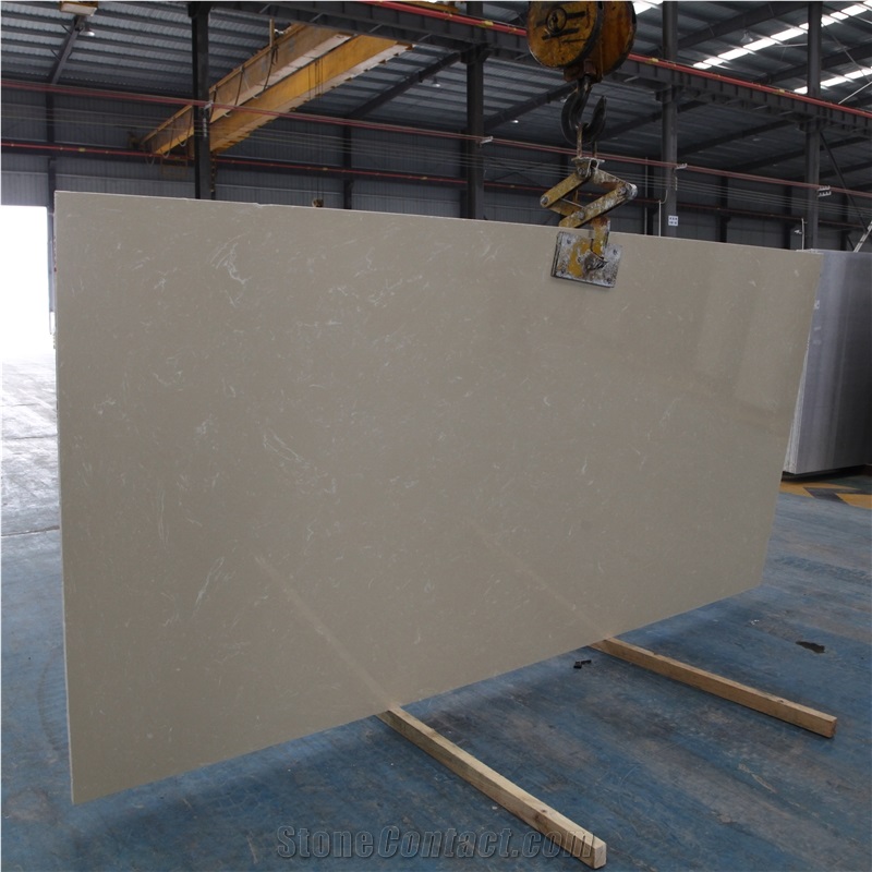 Artificial Marble Slab Solid Surface Beige Marble