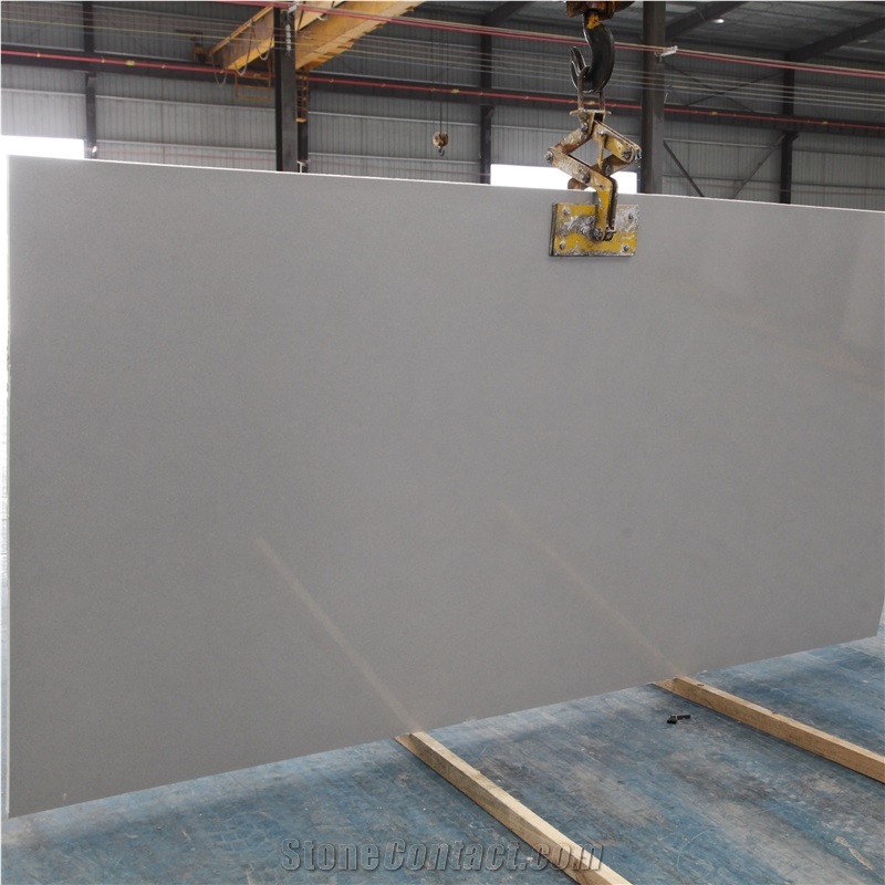 Crystal Grey Marble Artificial Solid Surface Slab