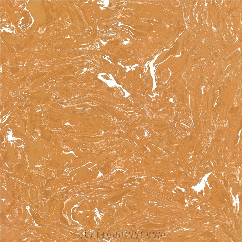 Gold Color Luxury Marble Slabs Polished Surface
