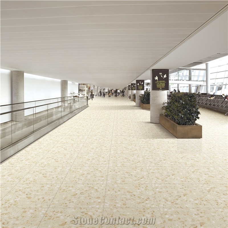 Inorganic Marble Slab Terrazzo Flooring Tiles