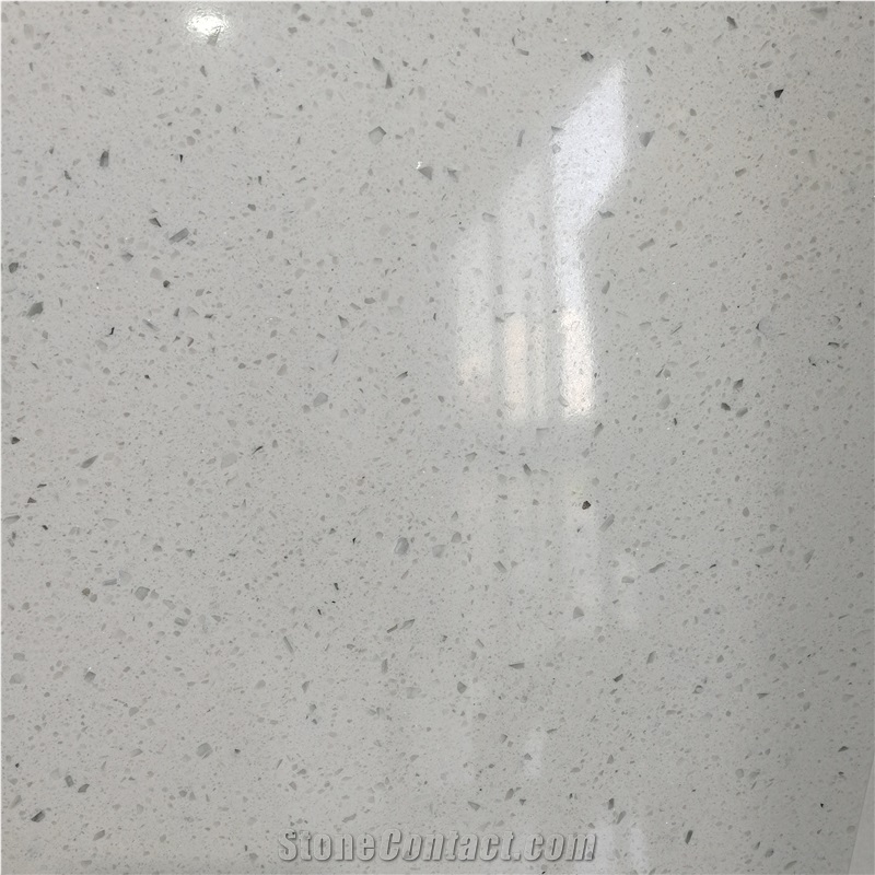Silver White Marble Artificial Solid Surface Slab