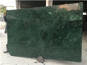 Verde Guatemala, Forest Green Marble Slabs